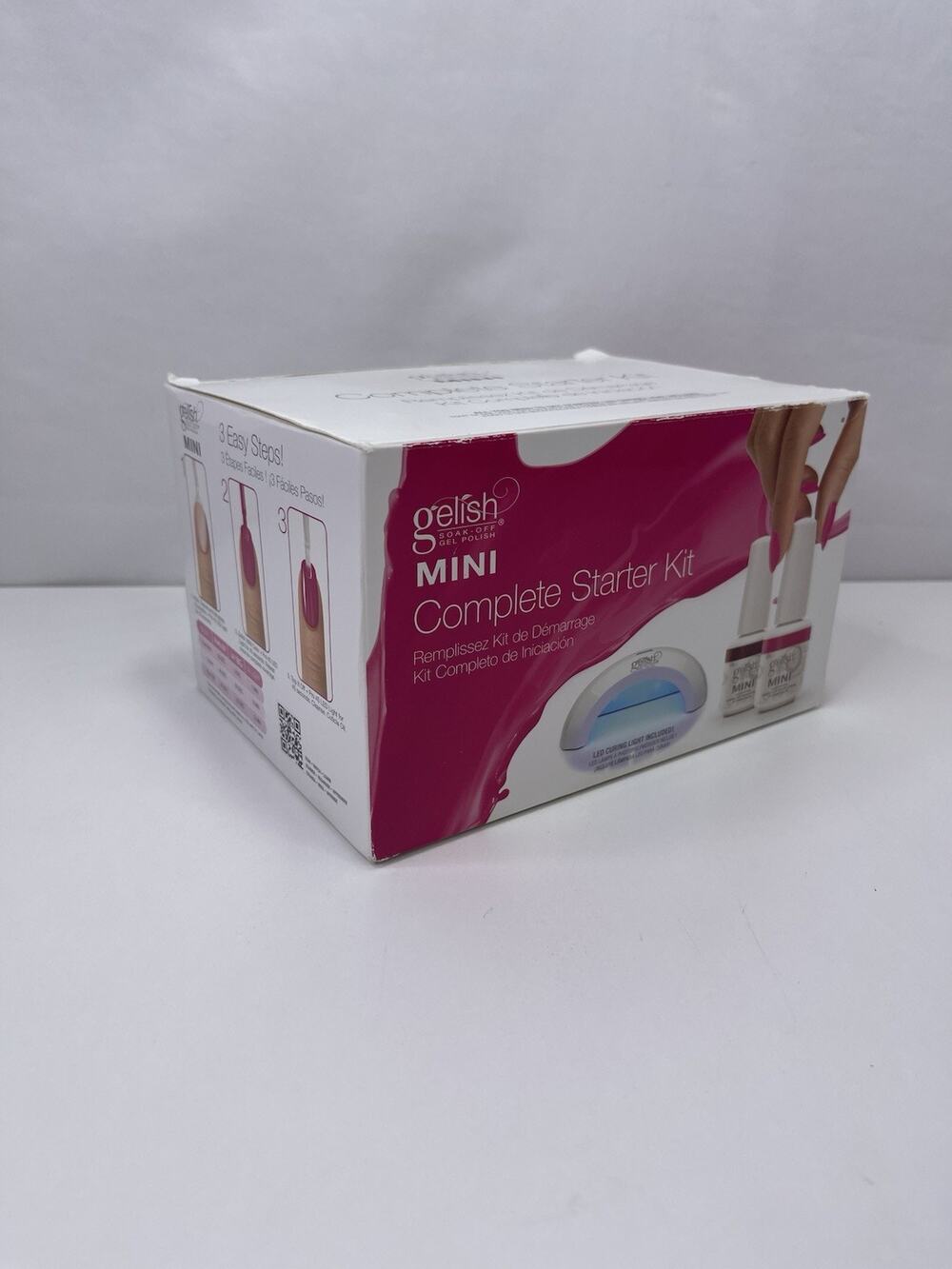 Gelish MINI Complete Starter Kit Pro 45 LED Curing Light Gel Nail Polish Set